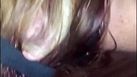 Redhead in Bondage Blowjob Action