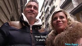 public agent catches worldclass wifey fucking a stranger while husband waits