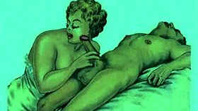 Discovering vintage erotic cartoons and anime art collections