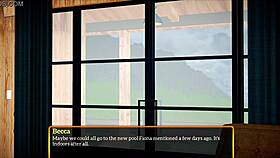 In my new family anime, redhead milf with big ass gets erotic