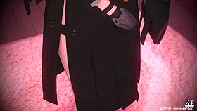 Hoshimi miyabi services monster cock in 3d cartoon 😈