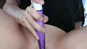 Velvet Rain, are you ready to squirt with that huge toy?