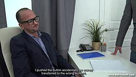 Sell your girlfriend - encounter with Asa Belle, the husband's boss, teen 18+ porn