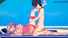 Watch Maho, Karin, and Yuuki get creampied in intense Princess Connect Re Dive hentai?