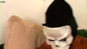 blindfolded ebony girls suck huge monster cocks in interracial group fun