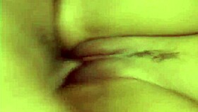 she starts masturbating alone then man arrives for cumshot