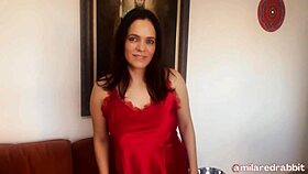 Stepdaughter shaves and gives a blowjob