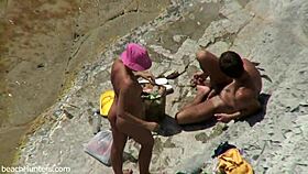 Beach Couple Feels Intense Passion During Wild Sex Session on Sand.