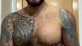 My Big Black Cock Is Horny And Dominates You, Pornstar Gay Latino Big Muscle Man Viktor Rom