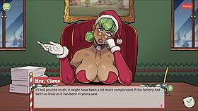In Claus secret surprise Xmas hentai game episode 5, the femboy unleashes cum all over the Santa elf's cute face