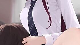 Cute Anime Character in Emotional Hentai Scene