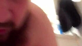 young gay chub sucks and rides dildo