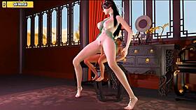 Giant goddess dominates lucky guy in hentai 3d episode 40!