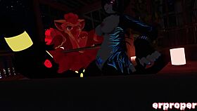 yo, vrchat vulpix gets cuckolded by umbreon and furry in wild anime scene