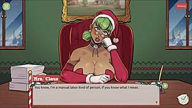 In Claus secret surprise Xmas hentai game episode 5, the femboy unleashes cum all over the Santa elf's cute face