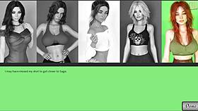 Being a dik chick route explores big tits and ass in 3d hentai game