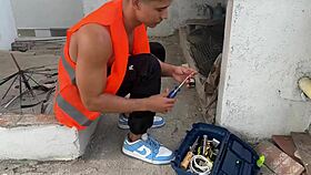 Builder Fucks Boss's Blonde Wife On Outdoor Deck - Ann Rides & Angel Cruz