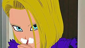 Master Roshi Gets Blowjob From Android 18 For Money