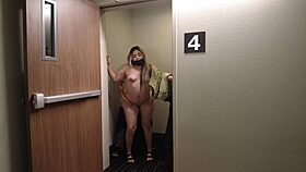 Naughty escort trolls hotel, almost caught in outdoor anal fun