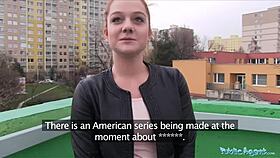 Public Agent catches innocent ginger girl for car bonnet banging.