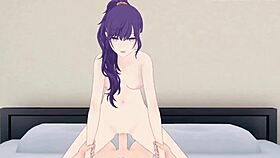 KANADE YOISAKI AND MAFUYU ASAHINA SHARE INTENSE CREAMPIE SEX