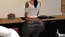 Mature big tits hentai babe meets freaky bbc for interracial 3d conquest