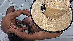 Bisexual Amateur Meets Chubby Fisherman For Bareback Gay Sex, Cums On Face In Complete Facial