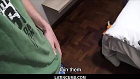 Can you believe these hot latin teen boys having bareback orgy for cash on latincums com?