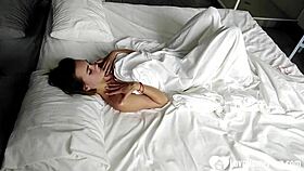 teen relaxing in bed with some self-care