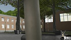 Mature big tits hentai babe meets freaky bbc for interracial 3d conquest