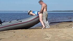 just a lady tourist chilling with the boatman