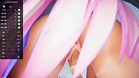 Hentai Vtuber Cosmic Faith Flexes Ass, Ends Inside Pussy in 3D Vrchat Mmd