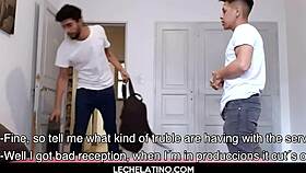 Big Dick Latinos Hot Gay Threesome and Facial Cumshot!