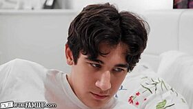 out of the family - busty rebel stepsister convinces her stepbrother to fuck her while she crashes his bed.