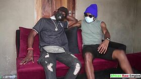 african ebony orgy turns raw and rough in the living room