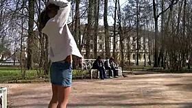 European Cuties Feel Thrilled Flashing Tits and Pussies Publicly.