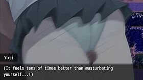 Nympho Village Part 3: Cumming on Girl's Thighs in Public with Big Tits and Monster Cock