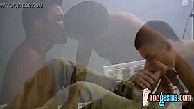 i deviant twinkie roman loves sucking dustin fitchs toes with cumshot