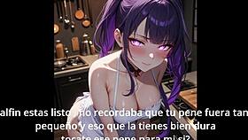 Shogun Raiden commands intense JOI and CEI in femdom anime style