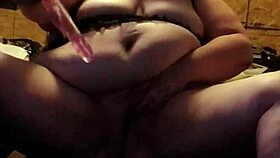 Wife puts on a show with fat gay toys dildo bbw solo chubby