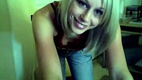 Naughty Girl Tapes Herself Teasing with Blonde Ass and Natural Tits