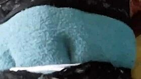 Debuting aunt's used lingerie for anal action!