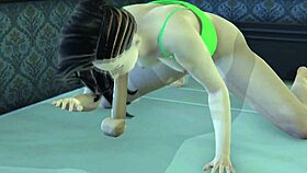 Laura Matsuda Sucks Big Cock and Gets Cum on Face in 3D Anime Porn