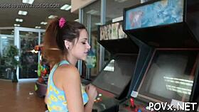 nasty babe enjoys rough pov blowjob and hardcore sex