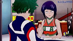 tsuyu asui and kyoka jiro and izuku midoriya intense sex - my hero academia hentai
