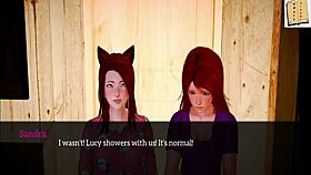 DETAILED HENTAI CARTOON FEATURING BLONDE REDHEAD WITH BIG TITS BIG ASS IN FAMILY SETTING