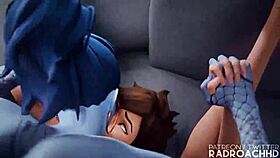 Hardcore Futanari Action with Monster Cock