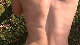 Perfect Body Girl Gets Anal Creampie Outdoor