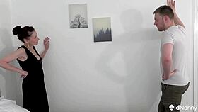 scarlet louise: 'do you want rough sex with me, chris cobalt?' she bends over naked for quickie fucking.