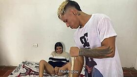 This college girl pays rent with her huge ass.